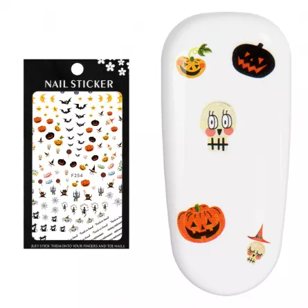 Stickere pentru decor unghii Lila Rossa, pentru Halloween, f254, [],https:lilarossa.ro