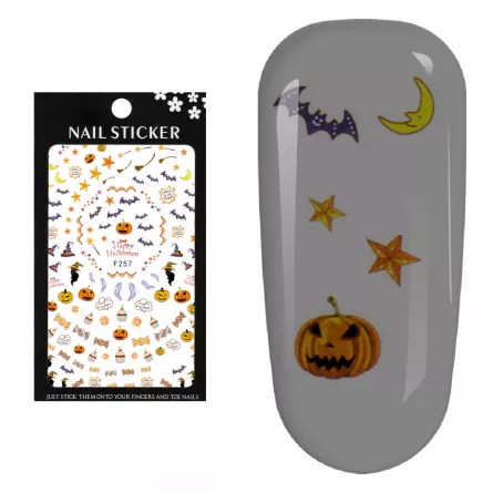 Stickere pentru decor unghii Lila Rossa, pentru Halloween, f257, [],https:lilarossa.ro