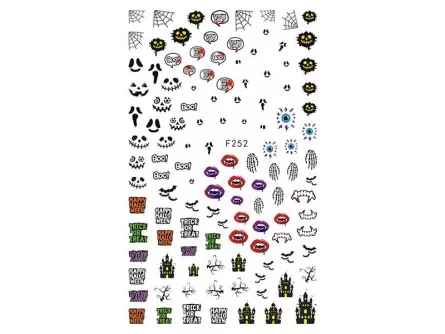 Stickere pentru decor unghii Lila Rossa, pentru Halloween, f252, [],https:lilarossa.ro