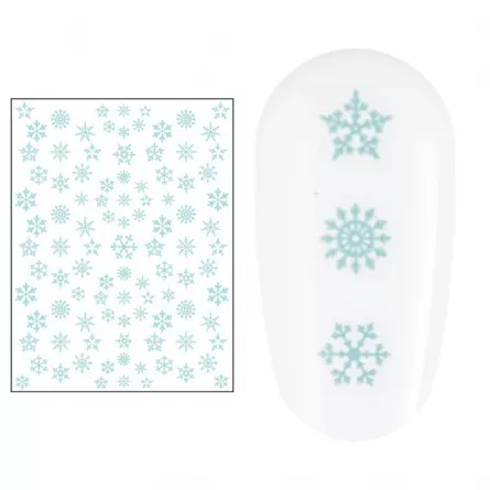 Sticker nail art Lila Rossa, pentru Craciun, Revelion si iarna, 15 x 9 cm, z-d4656, [],https:lilarossa.ro