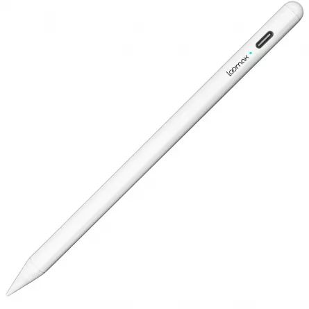 Stylus Pen, Loomax, pix pentru tableta iPad Apple, 10 penite anti-zgarieturi, 1 functie Palm Rejection, Tilt, Magnetic, USB-C, Alb, [],https:lilarossa.ro