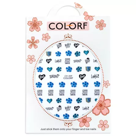 Tatuaj sticker 3D Lila Rossa, cu efect acrilic, pentru decor unghii, nail art ca-564, [],https:lilarossa.ro