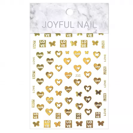 Tatuaj sticker Lila Rossa, cu efect acrilic, pentru decor unghii, nail art 210, [],https:lilarossa.ro