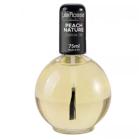 Ulei cuticule cu pensula, Lila Rossa, aroma Peach Nature, 75 ml, [],https:lilarossa.ro