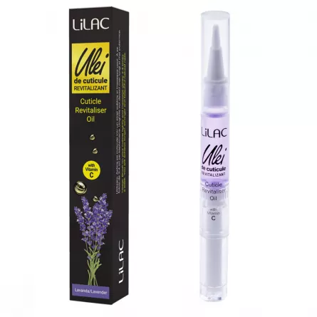 Ulei cuticule tip stilou, Lilac, aroma Lavander, 3 ml, [],https:lilarossa.ro