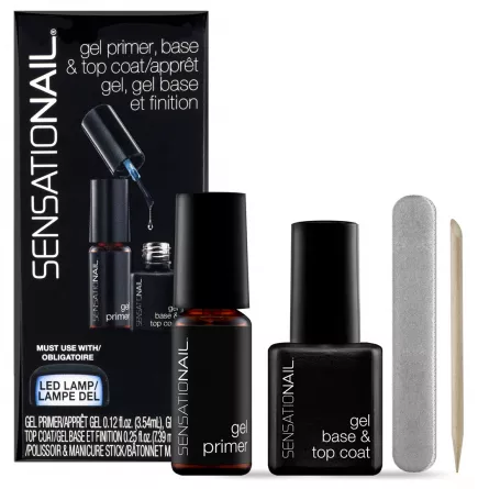Ultrabond gel Primer, base top 2 in1, pila unghii si betisor de portocala, [],https:lilarossa.ro