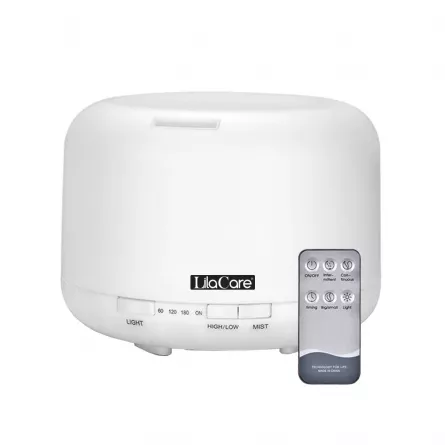 Umidificator si difuzor aromaterapie, Aroma Diffuser, Lila Care, 500 ml, cu telecomanda, [],https:lilarossa.ro