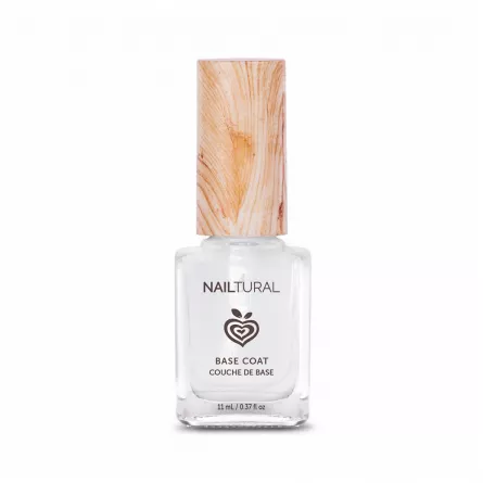 Vegan Base Coat pentru lac de unghii 11 ml, NAILTURAL, [],https:lilarossa.ro