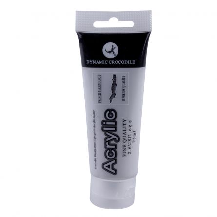 Vopsea acrilica Dynamic Crocodile, 75 ml, argintiu, [],https:lilarossa.ro
