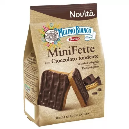 Paine prajita Mulino Bianco cu ciocolata fondanta 110gr, [],magazinitalian.ro