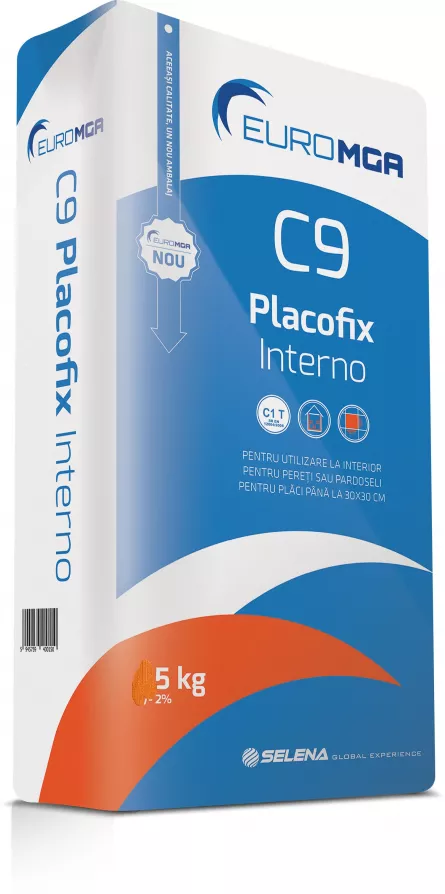 Adeziv C9 Placofix Interno pentru placari ceramice la interior EuroMGA 5 kg, [],https:maxbau.ro