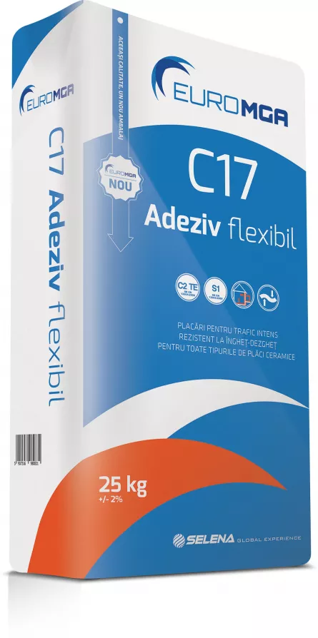 Flexible C17 adhesive for heavy traffic EuroMGA 25kg, [],https:maxbau.ro