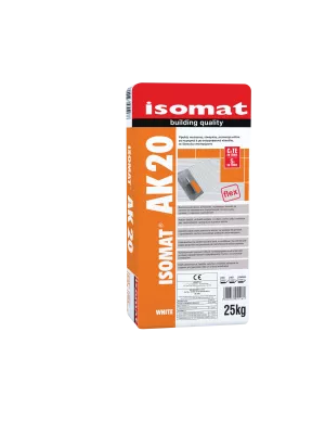 Adeziv flexibil pentru gresie si faianta la interior si exterior Isomat AK 20 Grey, 25 kg, [],https:maxbau.ro