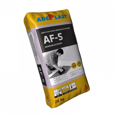 Adeziv flexibil pentru placari ceramice AF-S alb  Adeplast 25kg, [],https:maxbau.ro