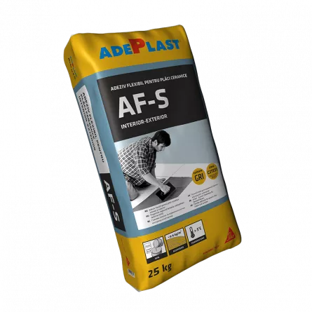 Flexible adhesive for ceramic tiles AF-S gray Adeplast 25 kg, [],https:maxbau.ro