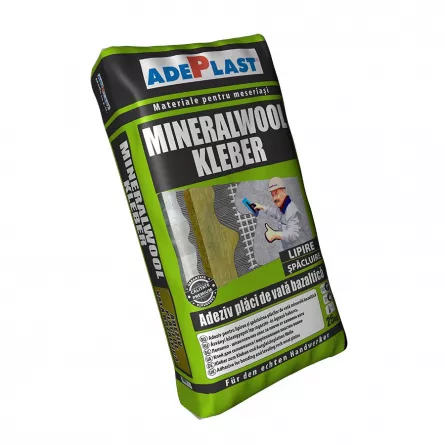 Adeziv pentru vata bazaltica Adeplast Mineralwool Kleber 25 kg, [],maxbau.ro