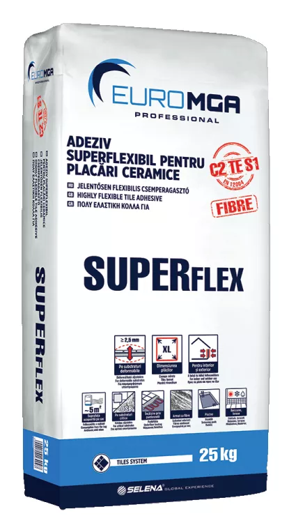Adeziv SUPERFLEX super flexibil pentru placari ceramice EuroMGA 25kg, [],https:maxbau.ro