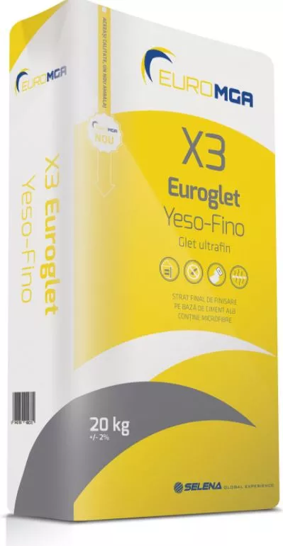 Glet X3 Euroglet Yeso-Fino EuroMGA 20kg, [],https:maxbau.ro