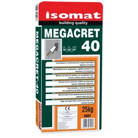 Mortar armat cu fibre pentru reparatii Megacret-40 Isomat 25kg, [],https:maxbau.ro