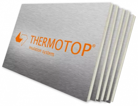 Placa termoizolanta Thermotop Topanel PIR AL-AL 100 x 1200 x 2400 mm, [],maxbau.ro