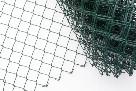 Plasa gard impletita zincata plastifiata verde 2.8 x (55 x 55) x 1500 mm, rola 10 m, [],maxbau.ro