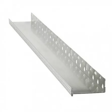 Aluminum profile with Baumit 150 x 2500 mm with small holes, [],https:maxbau.ro