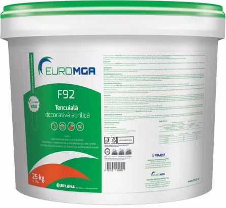 Tencuiala decorativa acrilica F92 EuroMGA B20 25kg, [],maxbau.ro