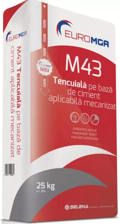 Tencuiala mecanizata M43 EuroMGA 30kg, [],https:maxbau.ro