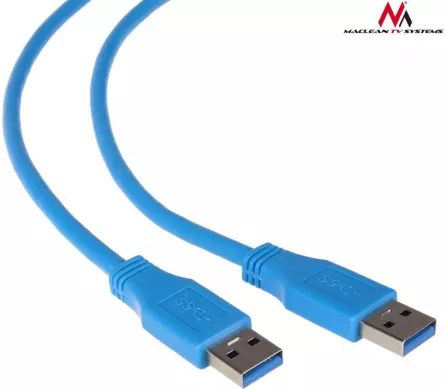 Cablu prelungitor , Maclean , MCTV/582 USB 3.0 1.8m , albastru