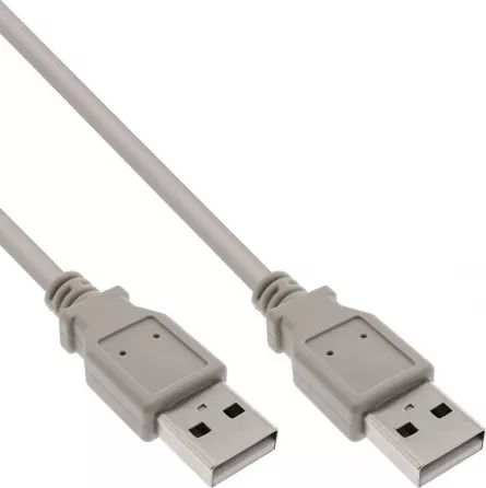Cablu USB InLine USB-A - USB-A 0,5 m gri (34305H)