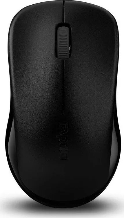 Mouse Rapoo 1620, RBD012, Optic, fara fir, USB, 1000 dpi, 3 butoane, Negru
