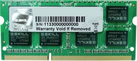 Memorie pentru laptop G.Skill Ripjaws, SODIMM, DDR3L, 4GB, 1600MHz, CL11 (F3-1600C11S-4GSL)