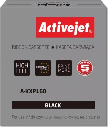 Panglică pentru imprimantă Activejet înlocuiește Panasonic KX-P160 negru (A-KXP160)