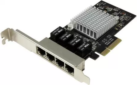Placa de Retea 4 Port-uri Gigabit Nic - PCIe (ST4000SPEXI)