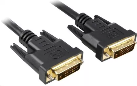 PremiumCord DVI-D - cablu DVI-D 10m negru (kpdvi2-10)
