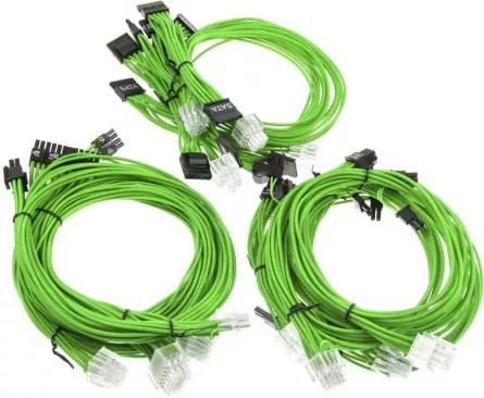 Set de cabluri pentru alimentarea cu energie electrica, verde (SF-1000CS-GR)
