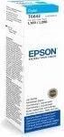 Flacon Epson T6642, original, pentru imprimantele L120, L110, L130, L220. L210, L310, L300, L365, L355, L455, L565, L550, L1300, L655, 70 ml, cyan