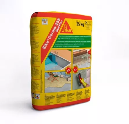 Adeziv flexibil pentru gresie / faianta Sika Ceram-255 Starflex 25 kg