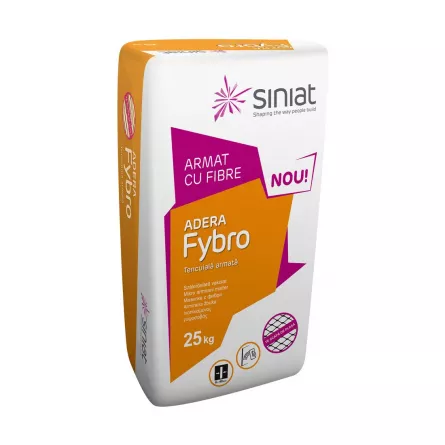 Tencuiala de ipsos armata cu fibre Siniat Adera Fybro 25 kg