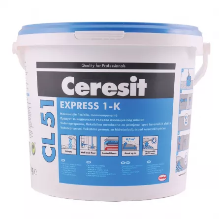 Hidroizolatie flexibila impermeabila Ceresit CL51 5 kg