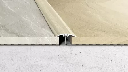 A66 Profil de trecere din aluminiu, silicon Stejar Albit 1.8 m