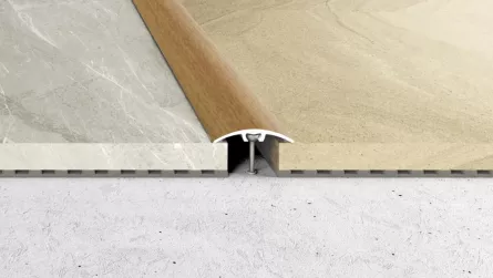A66 Profil de trecere din aluminiu, silicon Stejar Deschis 0.93 m
