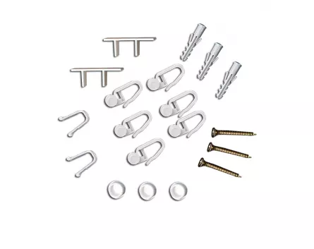Accesorii SN Deco sina tavan BM2 cu 2 canale pentru sina de  210-250 cm culoare alb