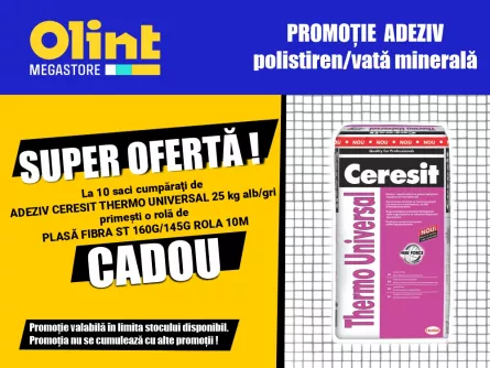 Adeziv Ceresit polistiren / vata minerala Thermouniversal 25 kg