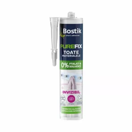 Adeziv de contact Bostik Purefix, transparent, ambalare 290 ml