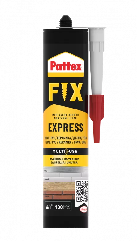 Adeziv de montaj Pattex Express Fix, bej, 375 g