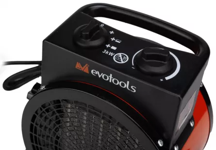 Aeroterma EvoTools, 3000 W, 2 trepte de incalzire, functie ventilare