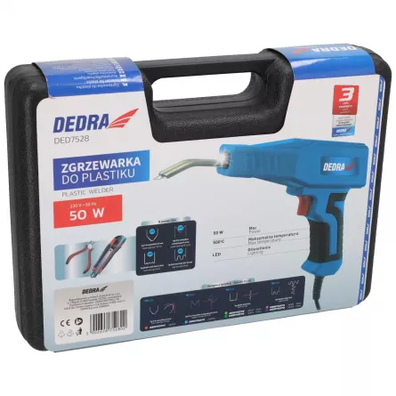 Aparat de sudura pentru plastic Dedra Ded7528, 500 ⁰C