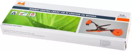 Aparat pentru legat vie si legume, cu banda