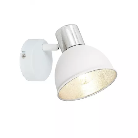 Aplica de perete, Fresh AP1, 1 x E14, culoare alba, Klausen 161006